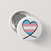 Transgender-Herz Button (Vorne & Hinten)