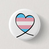 Transgender-Herz Button (Vorderseite)