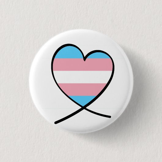 Transgender-Herz Button (Vorderseite)