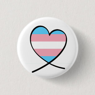 Transgender-Herz Button