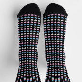 Transgender-Herz-Muster Socken (Oben)
