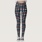Transgender-Herzen-Muster Leggings (Vorderseite)