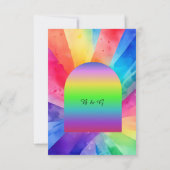 Transgender-Hochzeit RSVP Karte (Rückseite)