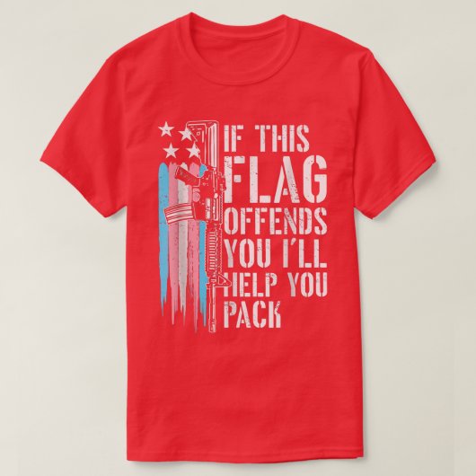Transgender If This Flag Offends You Ar 15 Gun Rig T-Shirt (Design vorne)