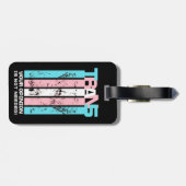 Transgender. Ihre Meinung ist nicht nötig. Gepäckanhänger (Rückseite horizontal)