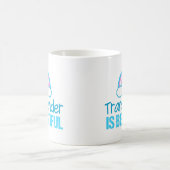 Transgender ist ein schöner Regenbogen Kaffeetasse (Mittel)