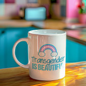 Transgender ist ein schöner Regenbogen Kaffeetasse