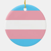 Transgender Keramik Circle Ornament (Hinten)