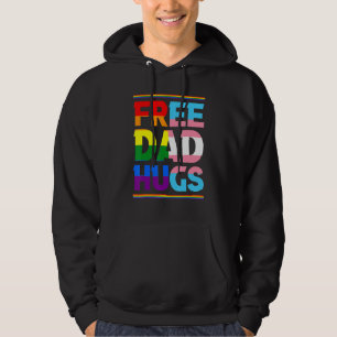 Transgender Kostenlose Dad Umarmen Regenbogen Sto Hoodie