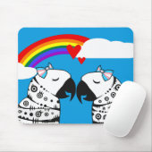 Transgender Lesbian Parrots Couple Mousepad (Mit Mouse)