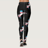 Transgender-LGBT-Einfarben-Flag-Streifen Leggings (Rückseite)