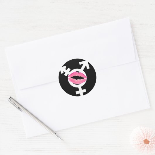 Transgender Liebe FTM Runder Aufkleber (Umschlag)