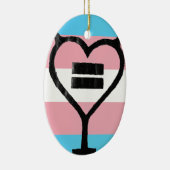 Transgender-Liebe Keramik Ornament (Rechts)