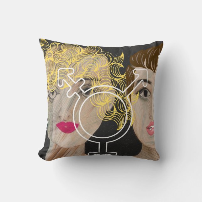 Transgender-Liebe Kissen (Vorderseite)