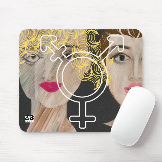 Transgender-Liebe Mousepad (Mit Mouse)