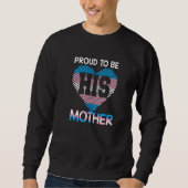 Transgender Mama Trans Pride Flag Transgender Moth Sweatshirt (Vorderseite)