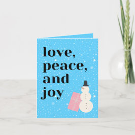 Transgender Men's Liebe and Joy Holiday Card Feiertagskarte
