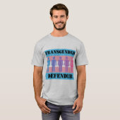 Transgender/nicht-binärer Verteidiger T-Shirt (Vorne ganz)
