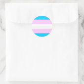Transgender-No-Mess-Aufkleber Runder Aufkleber (Tasche)