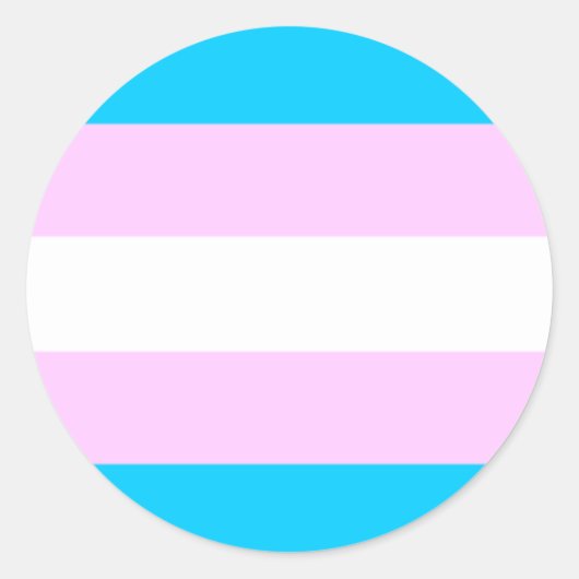 Transgender-No-Mess-Aufkleber Runder Aufkleber (Vorderseite)