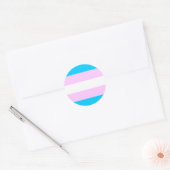 Transgender-No-Mess-Aufkleber Runder Aufkleber (Umschlag)