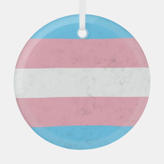 Transgender Ornament Aus Glas (Vorderseite)