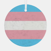 Transgender Ornament Aus Glas (Rückseite)