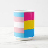 Transgender Pansexual Dual Pride Flag Kaffeetasse (Mittel)