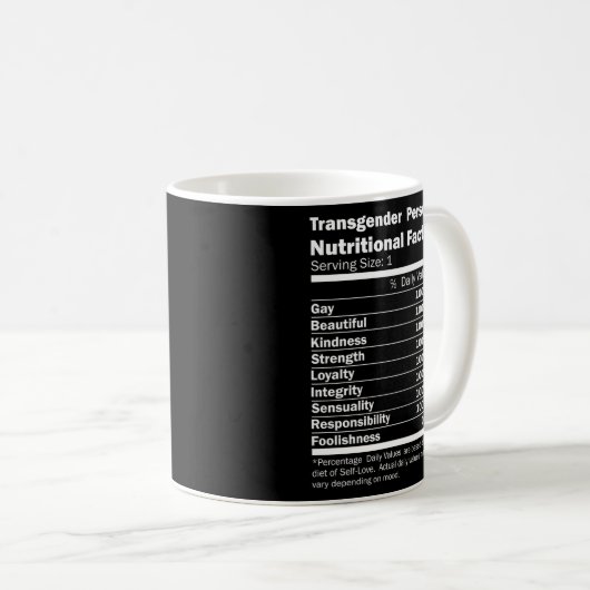 Transgender Person Trans Pride Kaffeetasse (VorderseiteRechts)