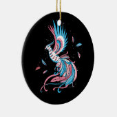 Transgender Phoenix Reborn Transsexual Flag LGBT T Keramik Ornament (Rechts)