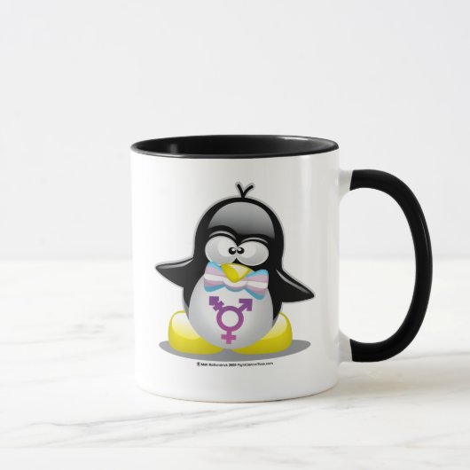 Transgender-Pinguin Tasse (Rechts)