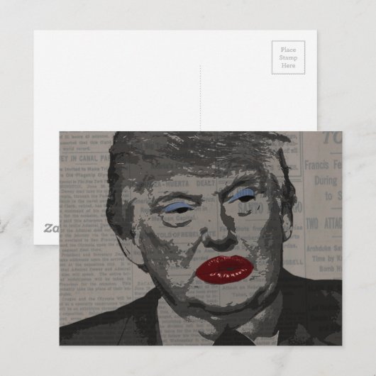 Transgender-Präsident Postkarte (Vorne/Hinten)