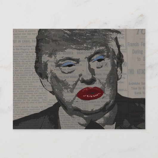 Transgender-Präsident Postkarte (Vorderseite)