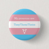 Transgender Preferred Gender Pronouns | Sie Button (Vorderseite)