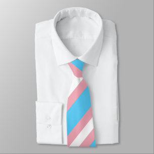 Transgender-Pricing-Flag-Farben LGBTQ+ Krawatte