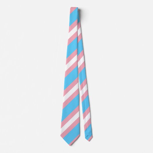 Transgender-Pricing-Flag-Farben LGBTQ+ Krawatte (Vorderseite)