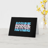 Transgender Pride Annahme Nichts Karte (Gelbe Blume)