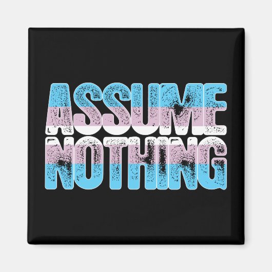 Transgender Pride Annahme Nichts Magnet (Vorne)