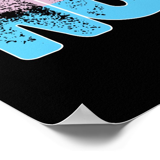 Transgender Pride Annahme Nichts Poster (Ecke)