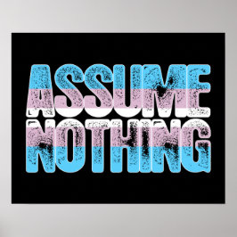 Transgender Pride Annahme Nichts Poster