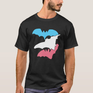 Transgender Pride Bat Lgbtq Proud Trans Flag Colon T-Shirt