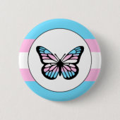 Transgender Pride Butterfly Button (Vorderseite)