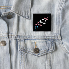 Transgender Pride Butterfly Trail Button
