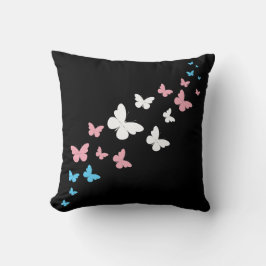 Transgender Pride Butterfly Trail Kissen