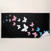 Transgender Pride Butterfly Trail Strandtuch (Vorderseite)