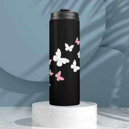 Transgender Pride Butterfly Trail Thermosbecher