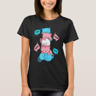 Transgender Pride Cat Lgbt Trans Flag Niedlich Kit T-Shirt