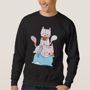 Transgender Pride Cat Lgbt Trans Flag Niedliche Ka Sweatshirt