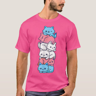 Transgender Pride Cat LGBT Trans Flag Niedliche Ka T-Shirt