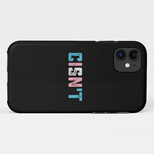 Transgender Pride Cis't LGBTQ Trans Flag Funny Case-Mate iPhone Hülle (Rückseite (Horizontal))